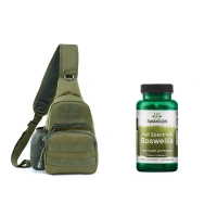 Набір "Активний рух" — тактична сумка через плече + Swanson Full Spectrum Boswellia Double Strength 800 mg (60 капсул)